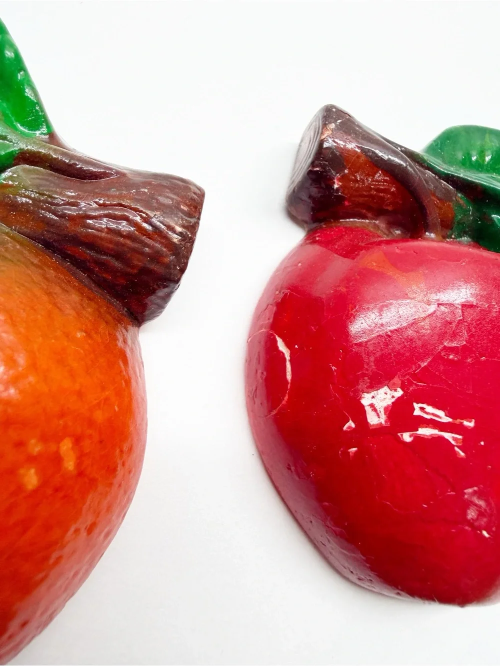 Vintage MCM Chalkware Fruits Vegetables Wall Art